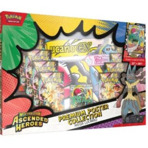 Pokemon TCG 美版 Ascended Heroes Premium Poster Collection Mega Lucario Ex